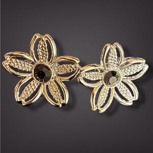 1967 Sarah Coventry Black Beauty Earrings